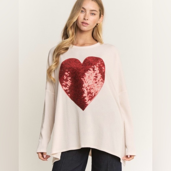 Heart Me Sequin Top - Picture 2 of 4